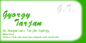 gyorgy tarjan business card